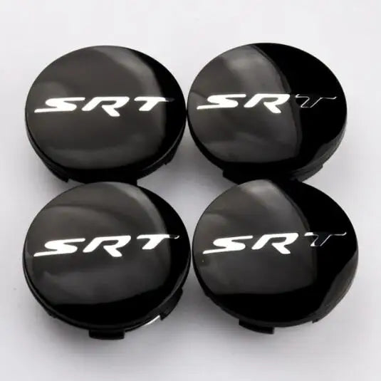 4pcs x 64mm Car Logo Wheel Center Hub Caps Rim Cover Emblem Sticker For Dodge Charger Challenger Hell Cat SRT Chrysler 300C