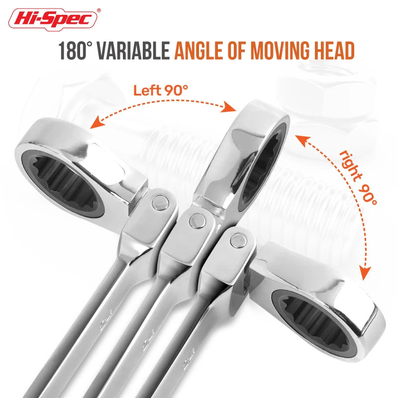 Adjustable Torque Ratchet Spanner Set 8-19Mm Universal Torx Keys For Bicycle And Motorcycle Repairs Mechanical Tool Kit
