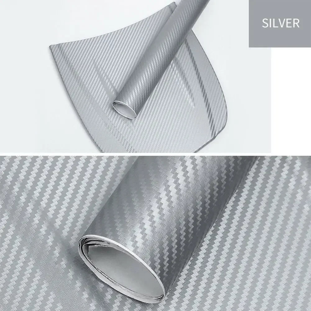 30x127cm Car 3D Carbon Fiber Roll Film Stickers DIY Vinyl Film Auto Interior Styling Carbon Fiber Decorative Decals