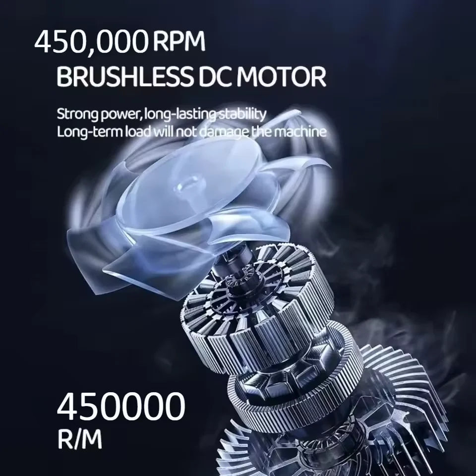 Xiaomi 450000rpm X6 Air Blower Powerful Dust Vacuum Cleaner Fast Charging Strong Wind Brushless Violent Fan For Car Cleaning