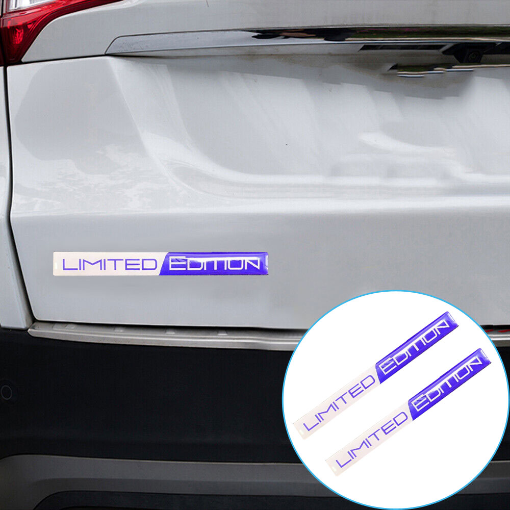 1 Pair 3D Emblem Limited Edition Styling Car Stickers Badge Decal Sticker Auto Door Bumper Trunk Body Side Decor Sticker