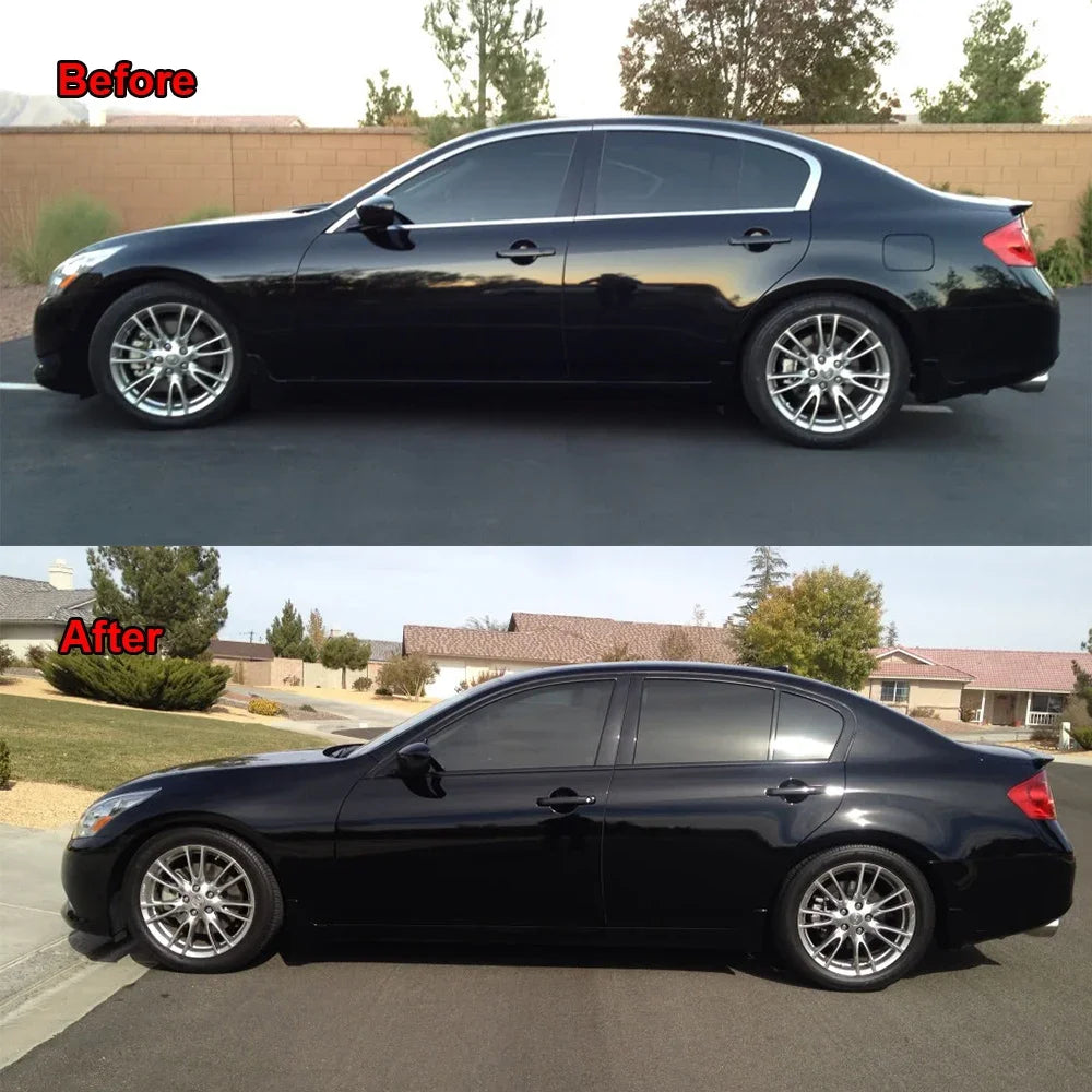 Black Matt Vinyl Wrap Foil Tape Roll Matte Black Stripes Window Trim Film Car Sticers Decal For Car Interior Pillar