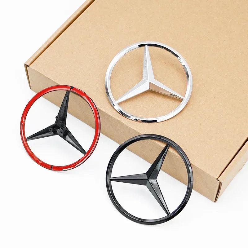 3d ABS Mercedes Benz Rear Star Logo Car Trunk Emblem For W203 W204 W205 W212 W213 X253 X156 W166 W167 W176 W177 W223 W223 W117