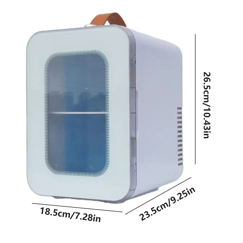 Small Car Refrigerator Intelligent Travel Fridge With 2 Modes 6L Transparent Energy-Saving Cooler Space-Saving Fridge For Home