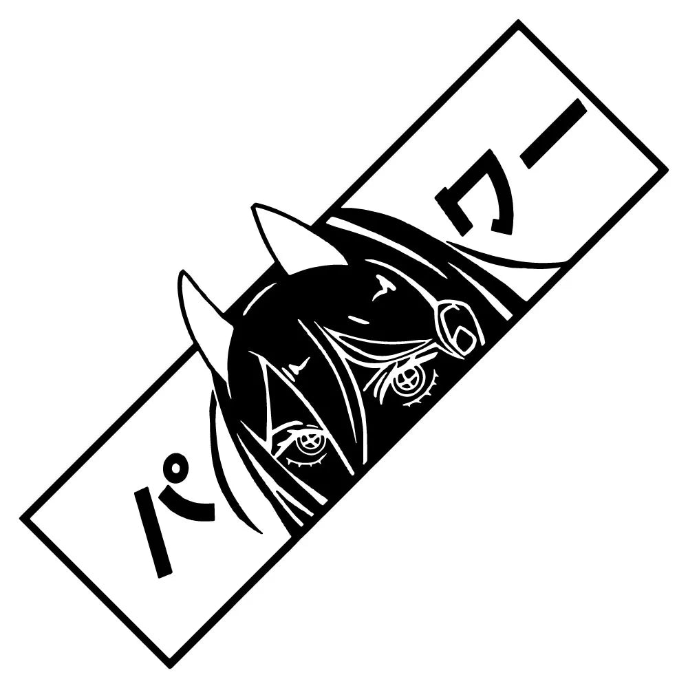 Japanese Anime Car Stickers Elf Girl Design Vinyl Decal Jdm Waterproof Car Exterior Trim Accessories for Bumper Rear Window