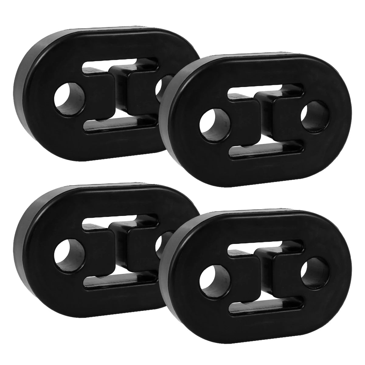 4Pcs Exhaust Pipe Hanger Rubber Exhaust Mount Bracket Shock Absorbent Heavy Duty Exhaust Insulator Universal Car Vehicle Exhaust