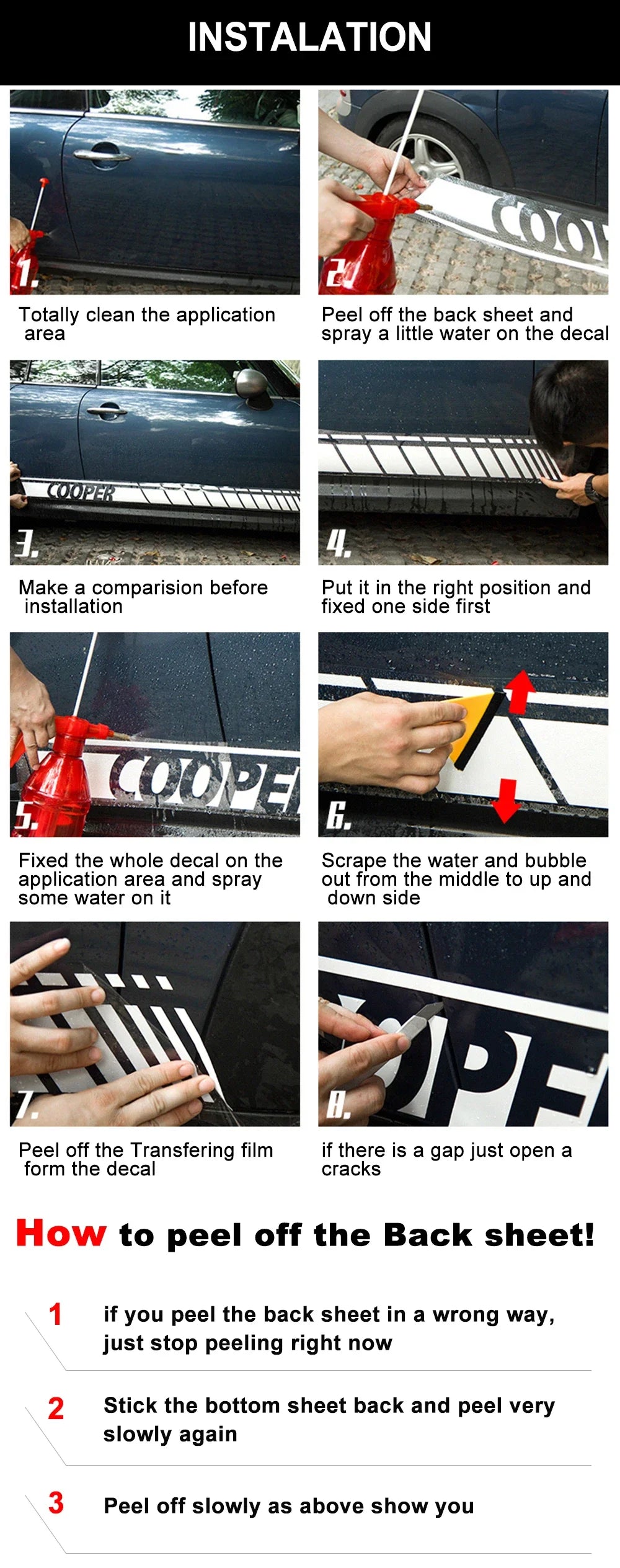Car Hood Bonnet Sticker Vinyl Decor Decal Auto Tuning Accessories for MINI John Cooper S R55 R56 R60 F55 F56 F60 F54 R61 R53 R57