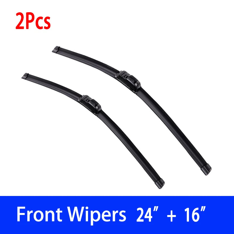 For Hyundai ix35 2010-2015 Car Wiper U-type Soft Rubber Boneless Wiper HD Quiet Durable Automotive Wiper 24"+16"