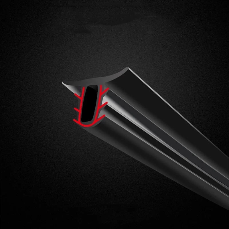 1.6M Car Rubber Sealing Strip Auto Dashboard Sealing Strip Noise Sound Insulation Rubber Strips Universal for Weatherstrip