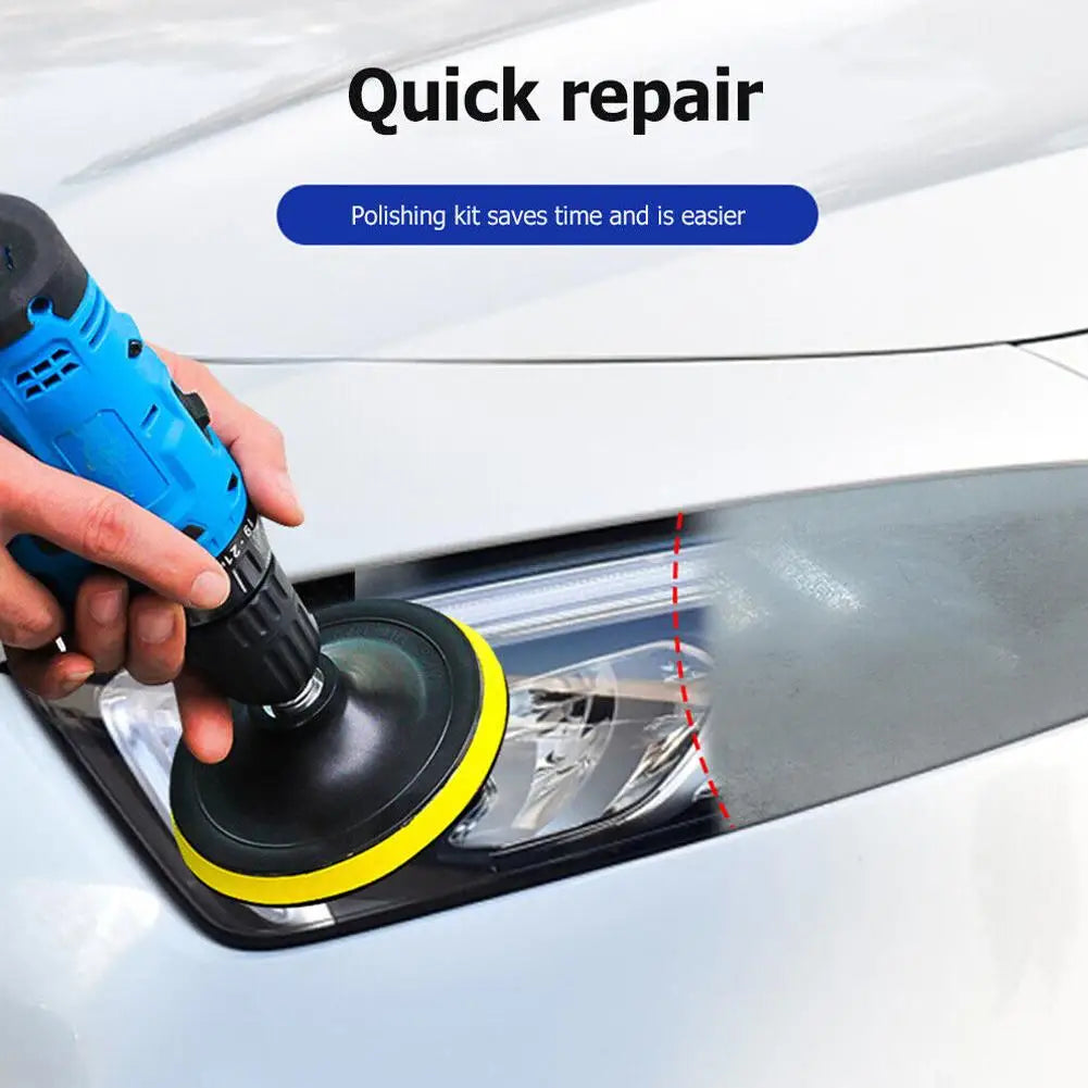 Car Headlight Repair Kit Car Lamp Shade Scratches Repair Polisher Restorer Polishing Paste Set  Refurbishment Cleaning Tool