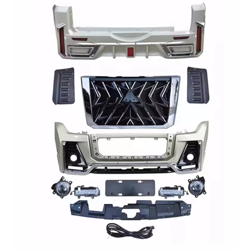 Body Kit for Mitsubishi Pajero V93 V97 V98 15-20 modified Grill Bumper Headlight Taillight Tail Wing Surround Car Accessories