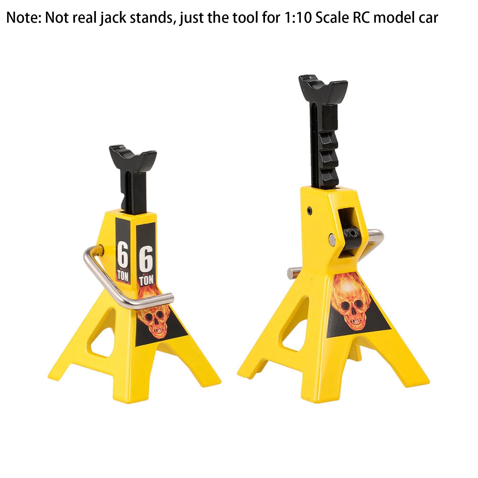 RCZIPROY 2PCS RC Jack Bracket 3T 6T Metal Height Adjustable Analog Part for 1/10 RC Creeper Axial Traxxas TRX4 Upgrade Parts