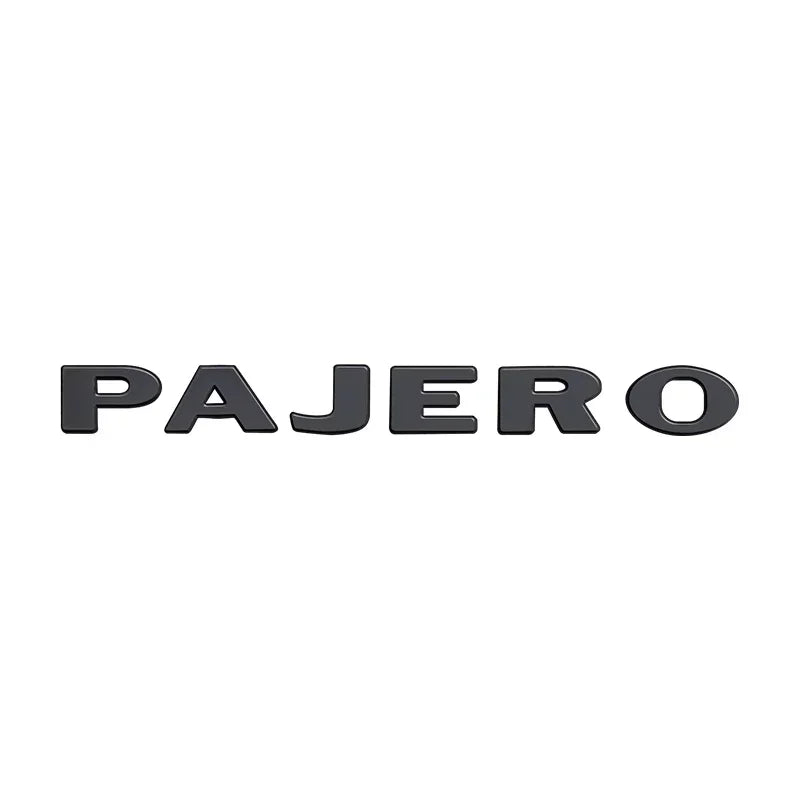 1PCS Metal logo Letter For Pajero Mitsubishi 3D Emblem Car Rear Trunk Decals Front Hood Lettering Badge Auto Accessories Styling