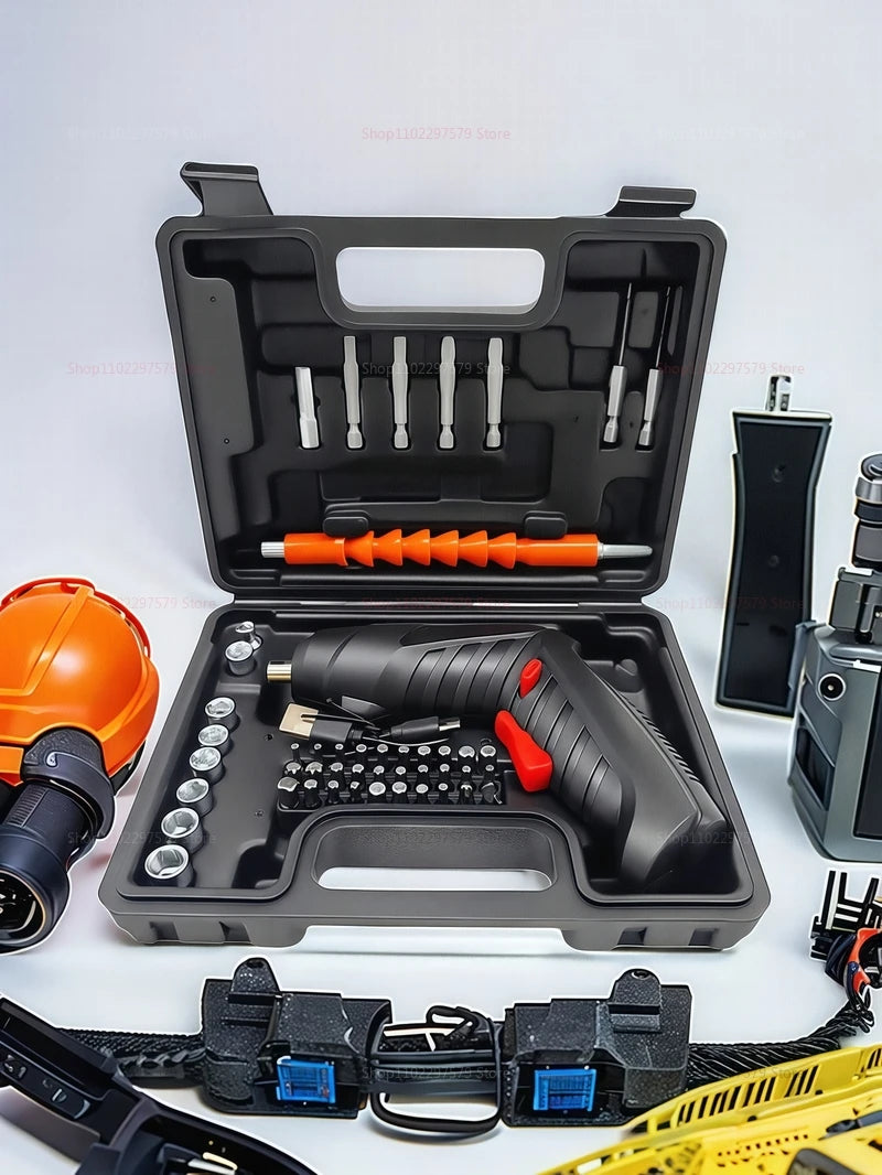 47 PCS Electric Screwdriver Set 36V Cordless Rechargeable Power Tool with 1800mAh Battery for Home Household Maintenance