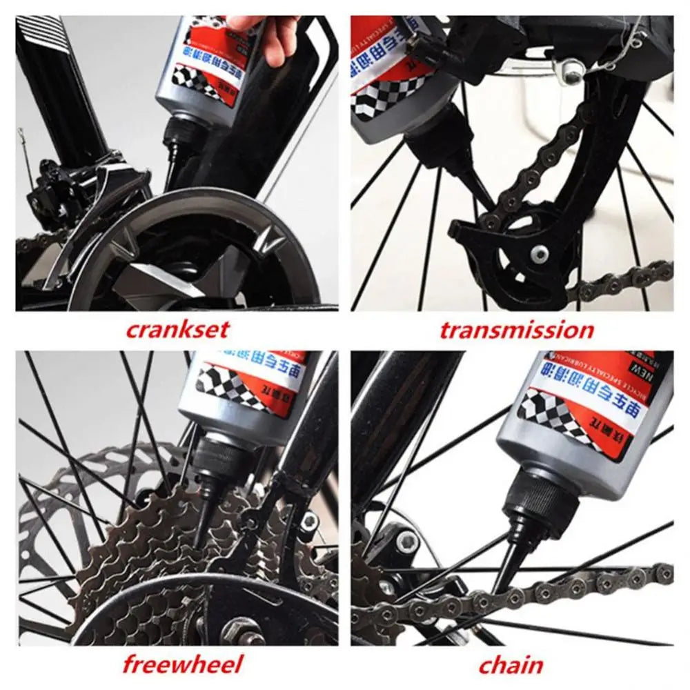 100ml Bicycle Special Oil Lubricant MTB Road Bike Mountain Bike Dry Lube Chain Oil for Fork Flywheel Chain Cycling Accessories