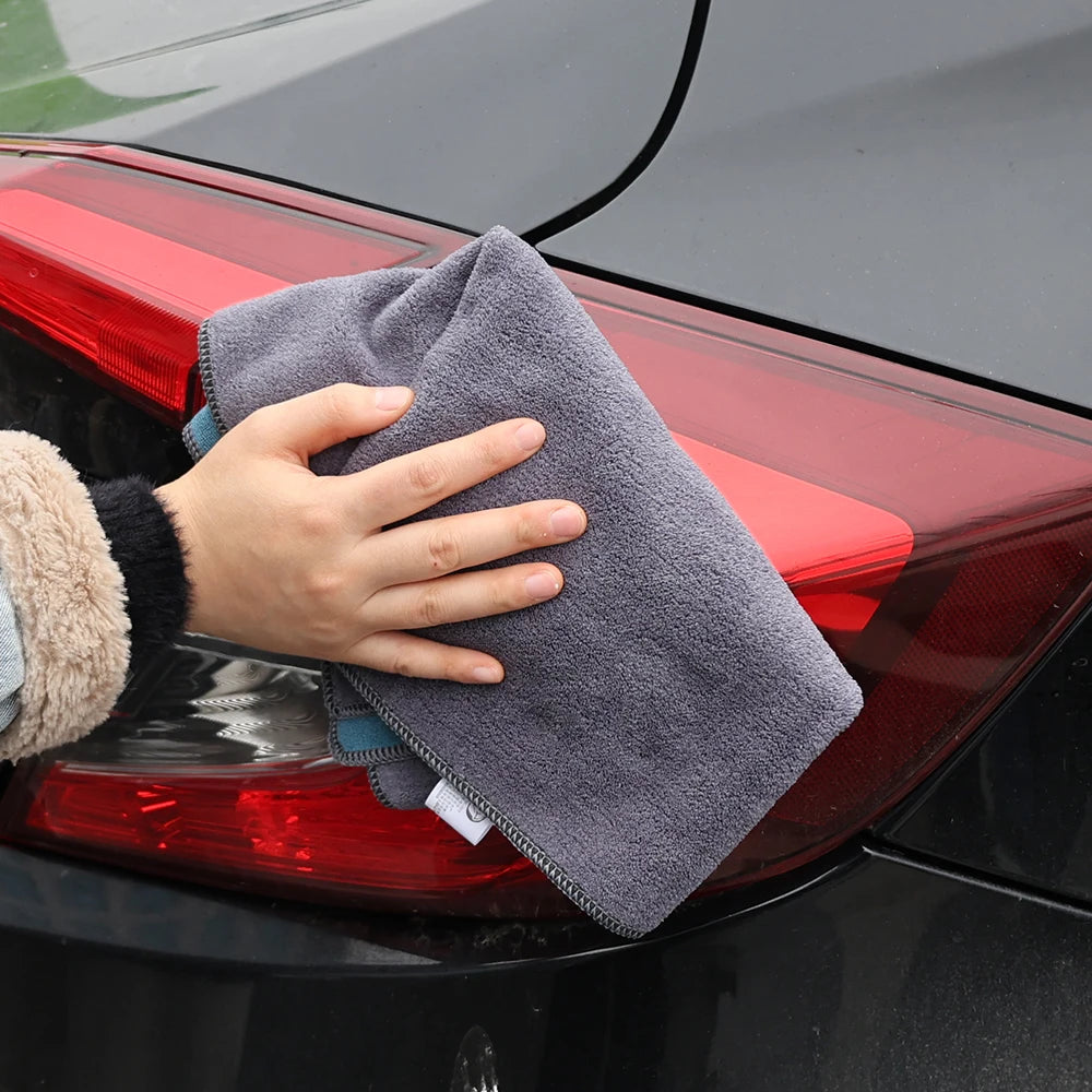 1PC High-end Microfiber Auto Wash Towel Car Cleaning Drying Cloth Hemming Auto Care Cloth Detailing Car Wash Towel Car Detailing