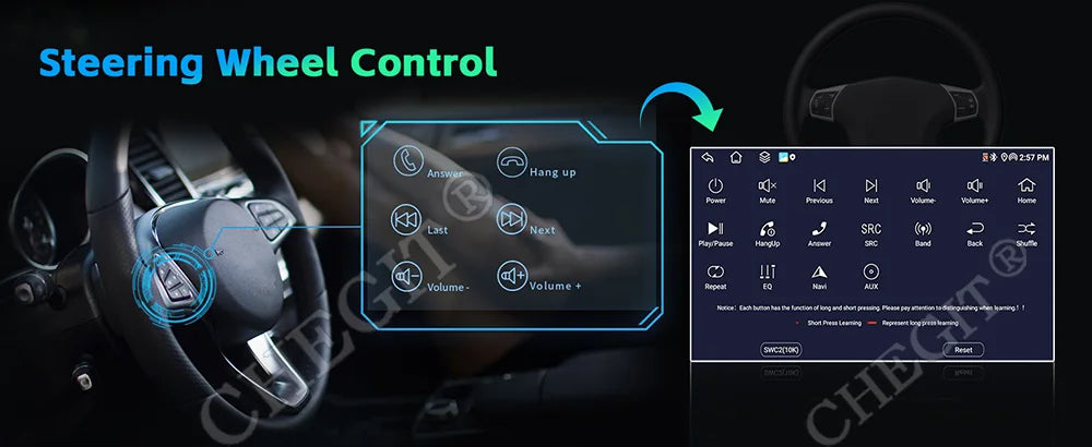 7/9/10inch 2 Din Car Audio Android 13 4/8Core Android auto Carplay 64G Automotive Multimedia Player BT Car intelligent Systems