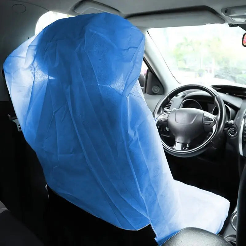 2 Pcs Universal Car Seat Cover Disposable Non-Woven Fabric Vehicle Dustproof Waterproof Cleaning Beauty Repair Car Protector New