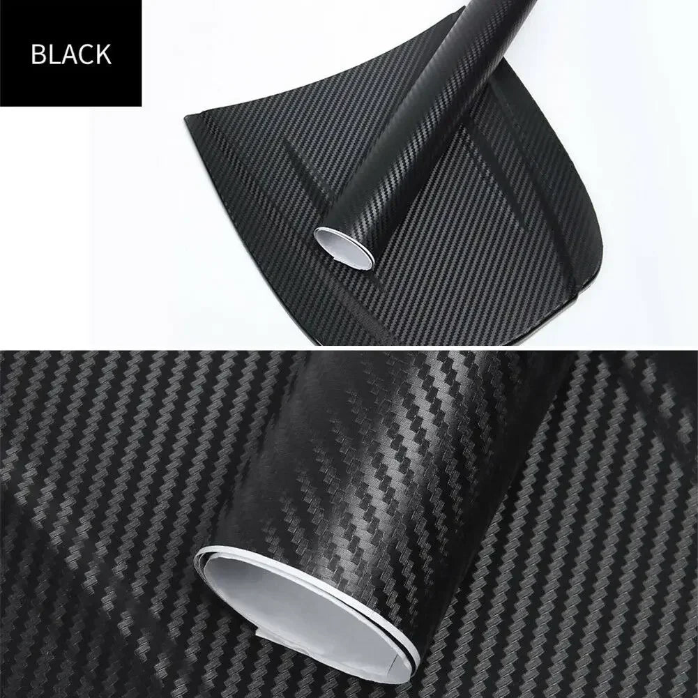 30x127cm Car 3D Carbon Fiber Roll Film Stickers DIY Vinyl Film Auto Interior Styling Carbon Fiber Decorative Decals