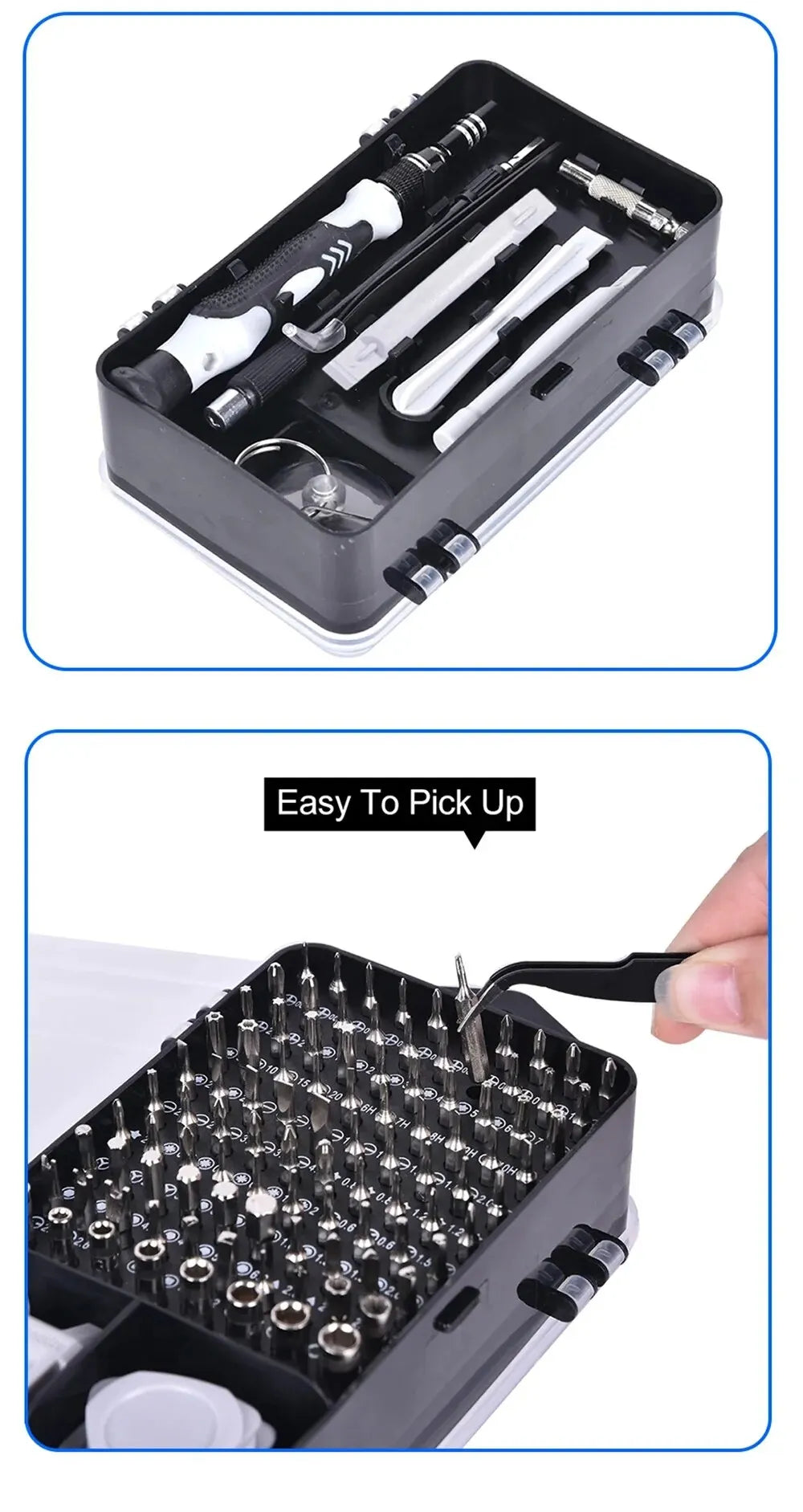 Magnetic Precision Screwdriver Set 115 in 1 Electronics Repair Tools Professional Nut Driver for Laptop Phone PC Maintenance