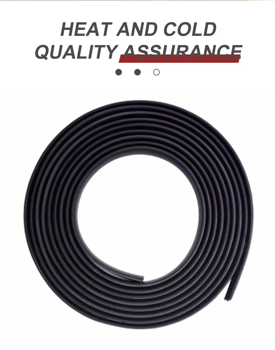 1PC Car Window Seal Strip Rubber Car Side Window Gap Filler Noise Insulation Waterproof Windproof 7-Shape Sealing Strips