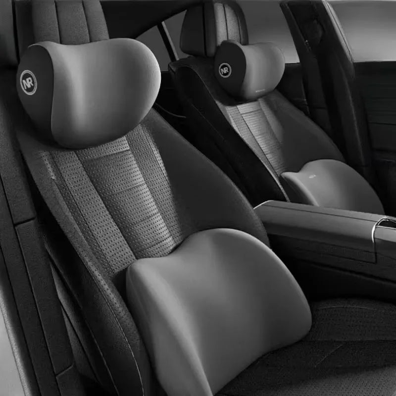 Car Memory Foam Neck Pillow Protection Lumbar Backrest Cushion Lumbar Support Car Headrest Interior Parts