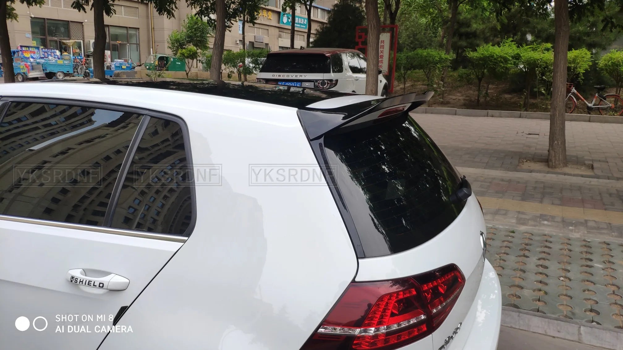 For Golf MK7 MK7.5 TDI TGI GTE GTD Golf 7 7.5 V Style Rear Spoiler Wing Gloss Black ABS Car-styling Lip Splitter Trim 2014-2019