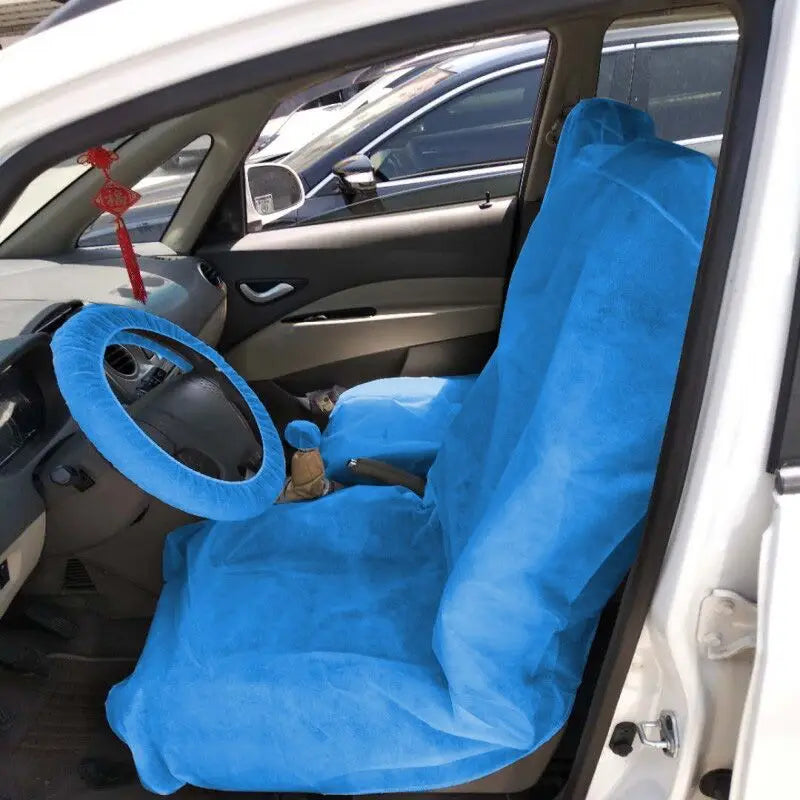 2 Pcs Universal Car Seat Cover Disposable Non-Woven Fabric Vehicle Dustproof Waterproof Cleaning Beauty Repair Car Protector New