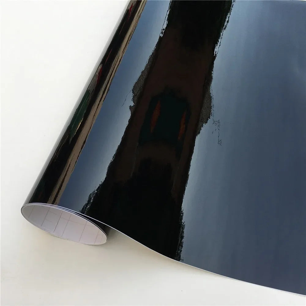 Ultra Glossy Black Vinyl Wrap Car Film Car Wrapping Film Foil Bubble Free For Car Sticker Bike Phone Console Skin